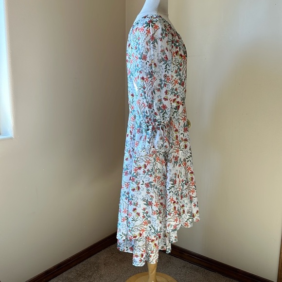 Alice + Olivia Miora Floral Ruffled Dress Multicolored Ruffled On/Off Shoulder - Picture 9 of 17